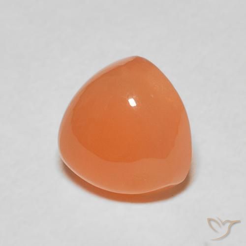 Piedra de Luna Naranja rojizo natural de 1.87 ct, Trillón, Translúcido