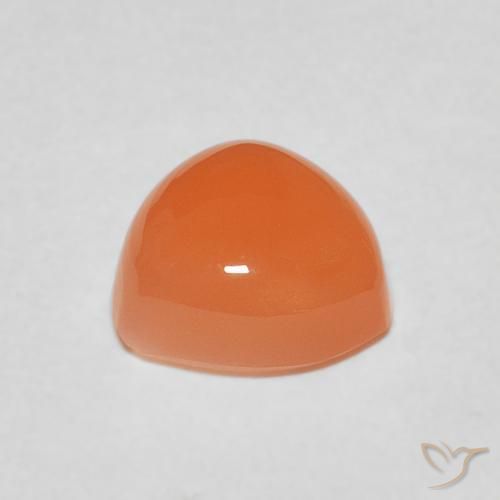 Piedra de Luna Naranja rojizo natural de 1.87 ct, Trillón, Translúcido