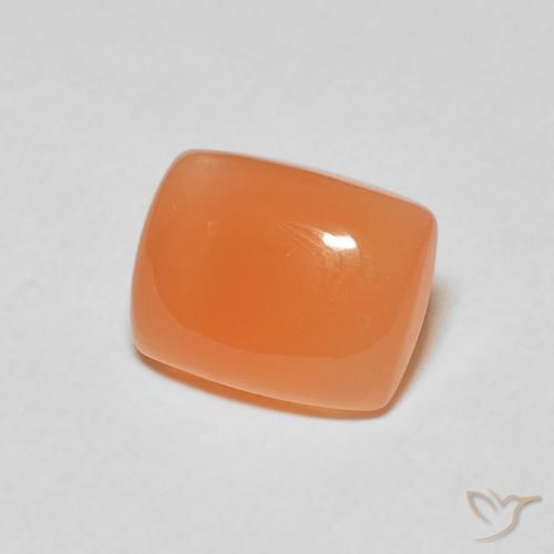 Piedra de Luna Naranja medio natural de 2.11 ct, Forma Cojín, Translúcido