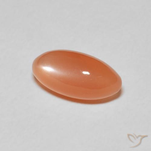 Piedra de Luna Naranja rojizo claro natural de 1.62 ct, Marquesa, Translúcido