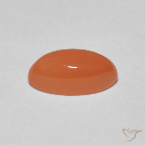Piedra de Luna Naranja rojizo claro natural de 1.62 ct, Marquesa, Translúcido