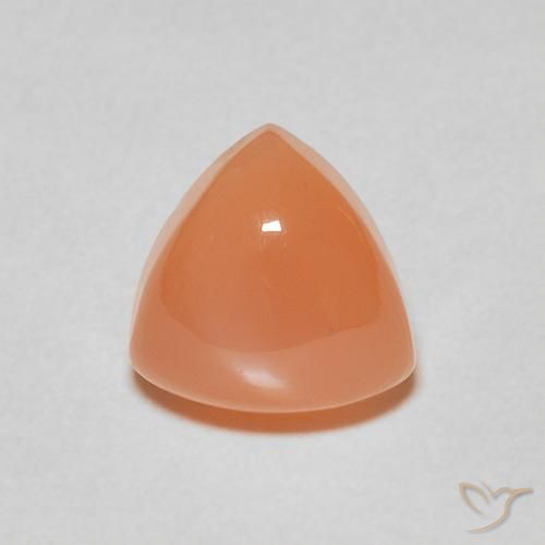 2.07ct Natural Naranja claro Piedra de Luna, Trillón, Translúcido