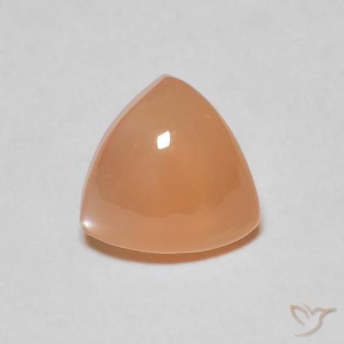 1.70ct Natural Naranja cantaloupe Piedra de Luna, Trillón, Translúcido