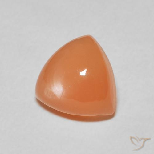 Piedra de Luna Naranja rojizo claro natural de 1.89 ct, Trillón, Translúcido