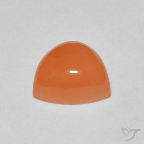 Piedra de Luna Naranja rojizo claro natural de 1.89 ct, Trillón, Translúcido