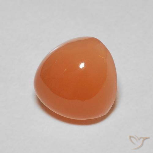Piedra de Luna Naranja medio natural de 2.15 ct, Trillón, Translúcido