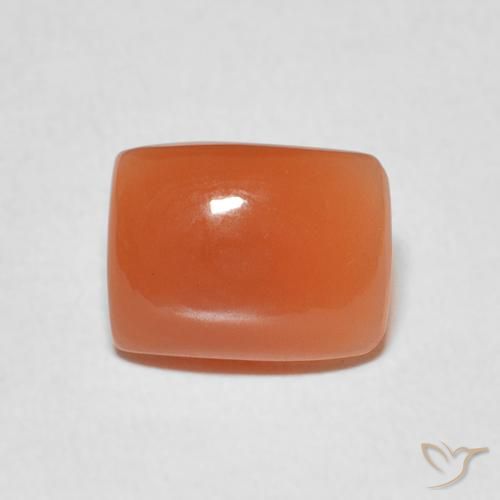 2.05ct Natural Naranja intenso Piedra de Luna, Forma Cojín, Translúcido