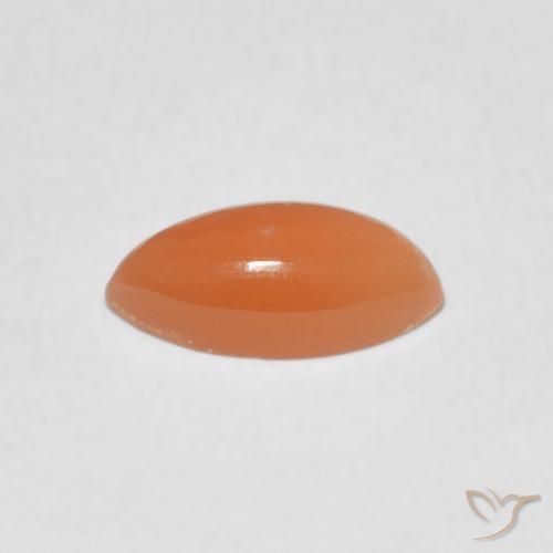 Piedra de Luna Naranja rojizo claro natural de 1.12 ct, Marquesa, Translúcido