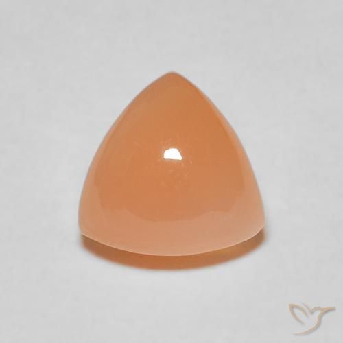 2.21ct Natural Medium Light-Orange Piedra de Luna, Trillón, Translúcido