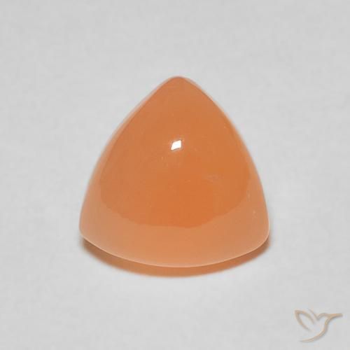 1.76ct Natural Naranja medio Piedra de Luna, Trillón, Translúcido