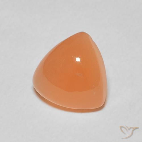 Piedra de Luna Naranja medio natural de 1.76 ct, Trillón, Translúcido