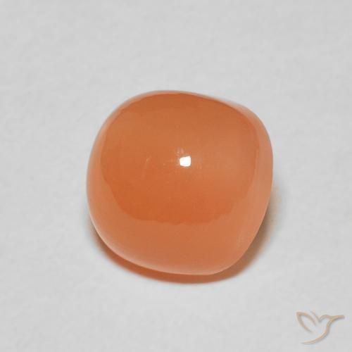 Piedra de Luna Naranja claro natural de 2.52 ct, Forma Cojín, Translúcido