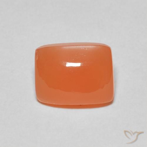 2.40ct Natural Naranja oscuro Piedra de Luna, Forma Cojín, Translúcido, Photo A