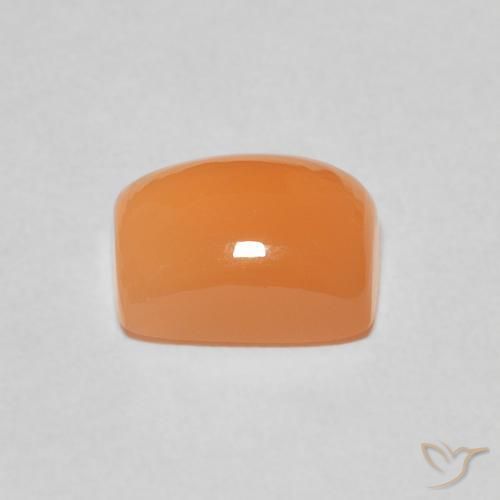 Piedra de Luna Naranja albaricoque natural de 2.53 ct, Forma Cojín, Translúcido
