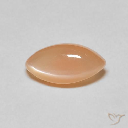 1.21ct Natural Medium Light-Orange Piedra de Luna, Marquesa, Translúcido