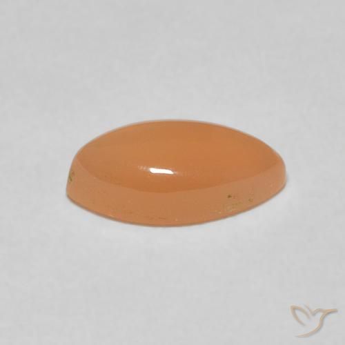 Piedra de Luna Medium Light-Orange natural de 1.21 ct, Marquesa, Translúcido