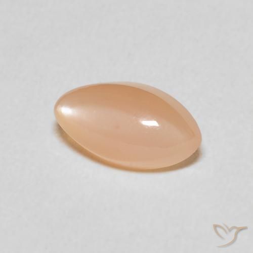 Piedra de Luna Naranja durazno natural de 1.35 ct, Marquesa, Translúcido