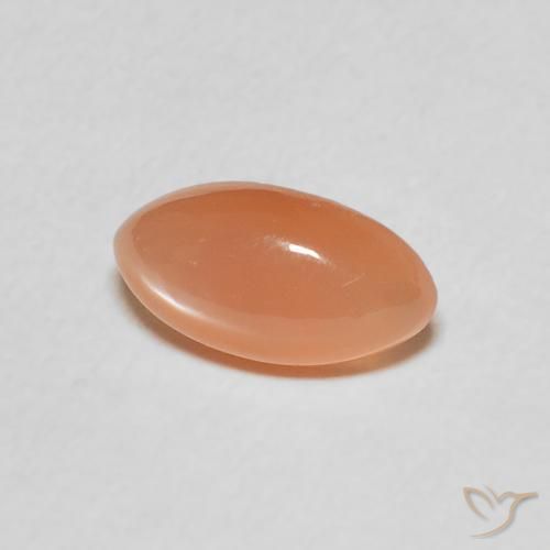 Piedra de Luna Naranja cantaloupe natural de 1.11 ct, Marquesa, Translúcido