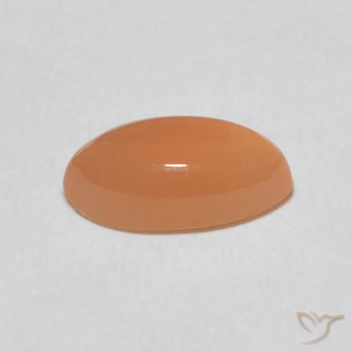 Piedra de Luna Medium Light-Orange natural de 1.47 ct, Marquesa, Translúcido