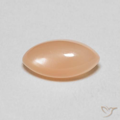 1.51ct Natural Medium Light-Orange Piedra de Luna, Marquesa, Translúcido