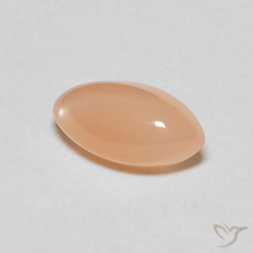 Piedra de Luna Medium Light-Orange natural de 1.51 ct, Marquesa, Translúcido