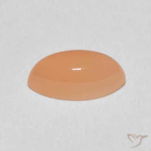 Piedra de Luna Medium Light-Orange natural de 1.51 ct, Marquesa, Translúcido