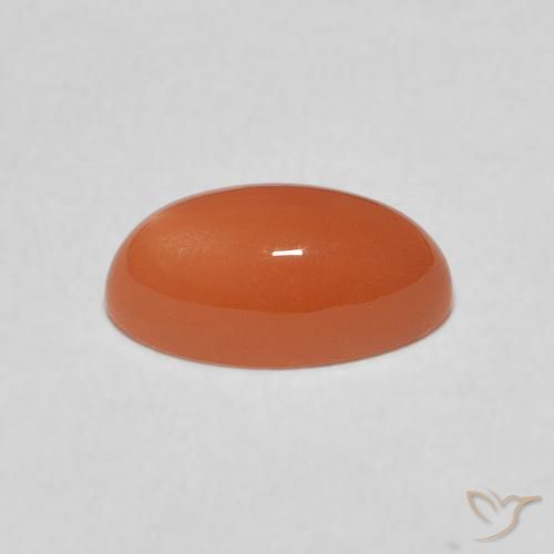 Piedra de Luna Naranja oscuro natural de 1.52 ct, Marquesa, Translúcido