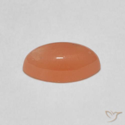 Piedra de Luna Naranja medio natural de 1.34 ct, Marquesa, Translúcido