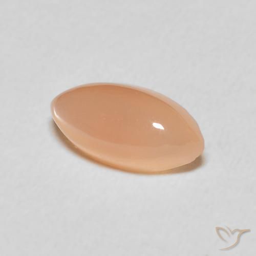 Piedra de Luna Medium Light-Orange natural de 1.35 ct, Marquesa, Translúcido