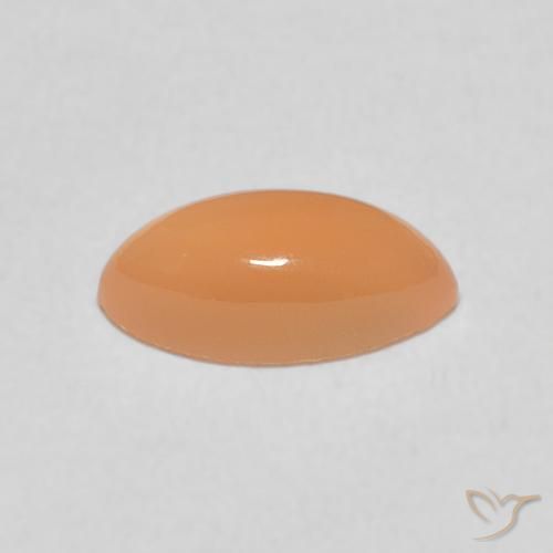 Piedra de Luna Naranja durazno natural de 1.35 ct, Marquesa, Translúcido