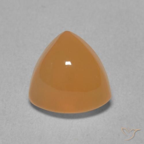 1.82ct Natural Naranja durazno Piedra de Luna, Trillón, Translúcido