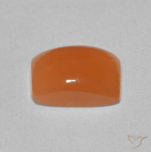 Piedra de Luna Naranja claro natural de 2.00 ct, Forma Cojín, Translúcido