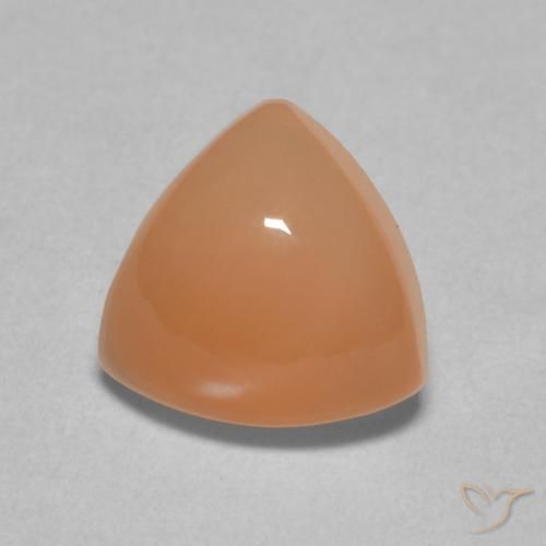 1.81ct Natural Naranja rojizo claro Piedra de Luna, Trillón, Translúcido
