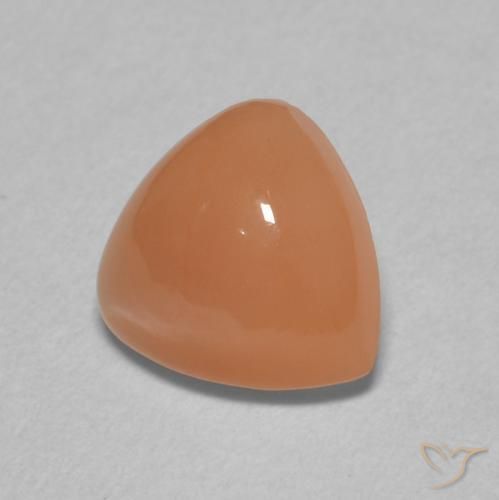Piedra de Luna Naranja claro natural de 1.54 ct, Trillón, Translúcido