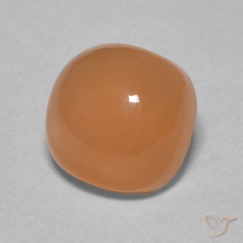 Piedra de Luna Naranja claro natural de 2.30 ct, Forma Cojín, Translúcido