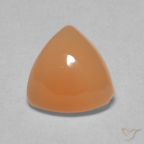 1.67ct Natural Naranja rojizo claro Piedra de Luna, Trillón, Translúcido