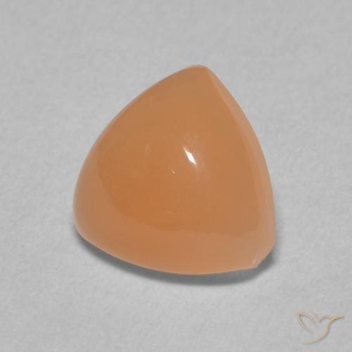 Piedra de Luna Naranja rojizo claro natural de 1.67 ct, Trillón, Translúcido