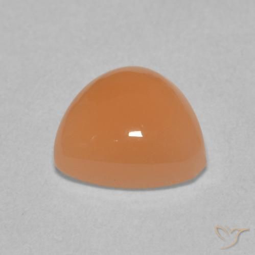 Piedra de Luna Naranja rojizo claro natural de 1.67 ct, Trillón, Translúcido