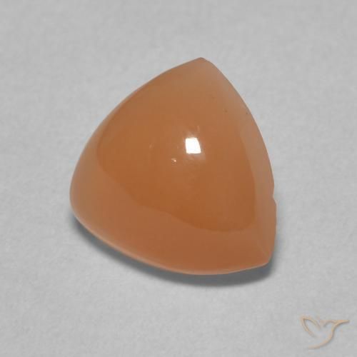Piedra de Luna Naranja oscuro natural de 1.63 ct, Trillón, Translúcido