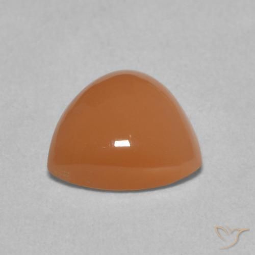 Piedra de Luna Naranja oscuro natural de 1.63 ct, Trillón, Translúcido