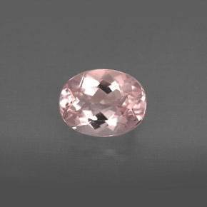 Morganita Rosado claro natural de 1.70 ct, Corte Óvalo, VVS