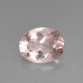 Morganita rosa natural de 1,47 ct, corte óvalo, VVS-VS
