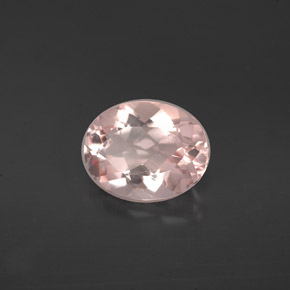 Morganita rosa natural de 1,52 ct, corte óvalo, VVS-VS