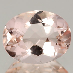 Morganita rosa natural de 1,50 ct, corte óvalo, VVS-VS