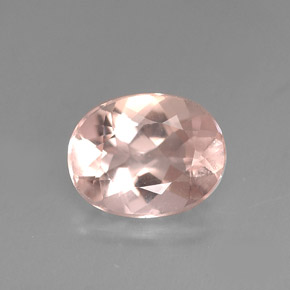 Morganita Rosado claro natural de 1.51 ct, Corte Óvalo, VVS