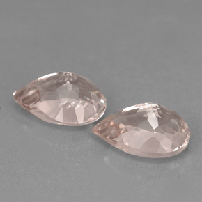Gemas de morganita rosa natural de  ct, en forma de pera, VVS