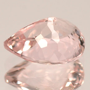 Morganita rosa natural de 1,17 ct, en forma de pera, VVS-VS