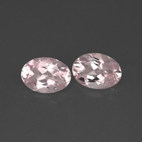 Gemas de morganita rosa natural de  ct, corte óvalo, VVS