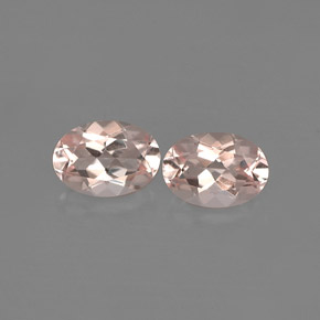 Gemas de morganita rosa natural de  ct, corte óvalo, VVS