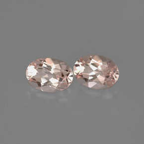 Gemas de morganita rosa natural de  ct, corte óvalo, VVS